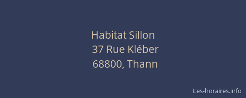 Habitat Sillon