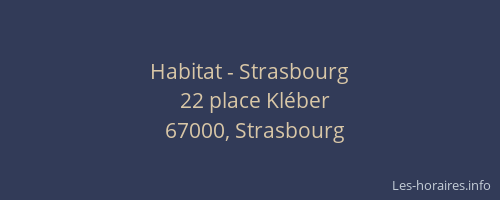 Habitat - Strasbourg