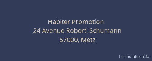 Habiter Promotion