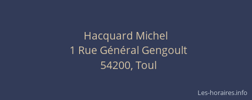 Hacquard Michel