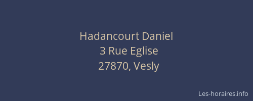 Hadancourt Daniel