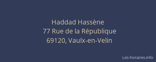 Haddad Hassène