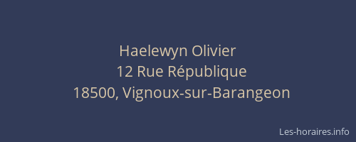 Haelewyn Olivier