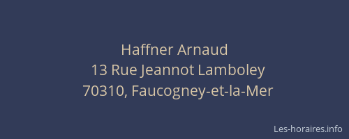 Haffner Arnaud