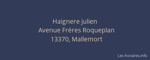 Haignere julien