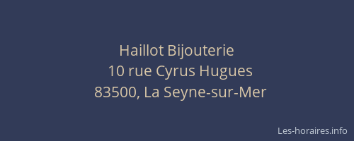 Haillot Bijouterie