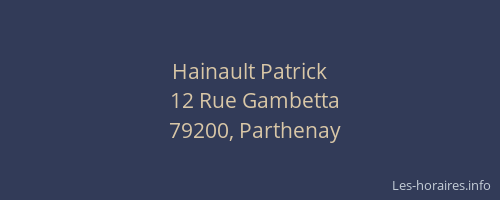 Hainault Patrick