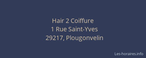Hair 2 Coiffure