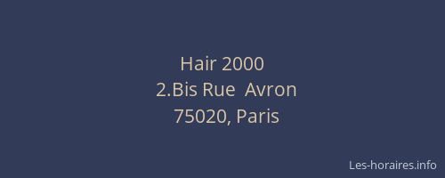Hair 2000