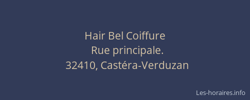 Hair Bel Coiffure