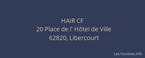 HAIR CF