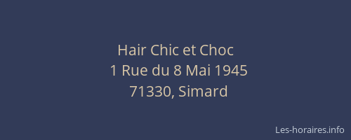Hair Chic et Choc