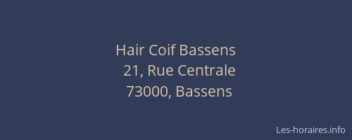 Hair Coif Bassens