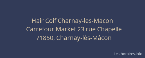 Hair Coif Charnay-les-Macon