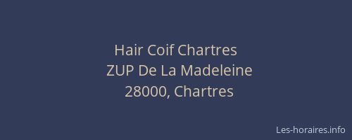 Hair Coif Chartres