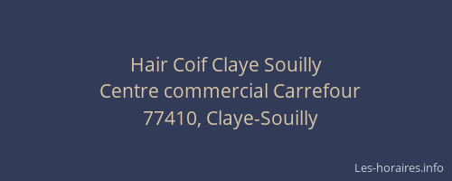 Hair Coif Claye Souilly