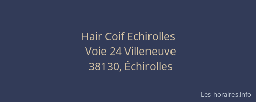 Hair Coif Echirolles