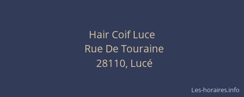 Hair Coif Luce
