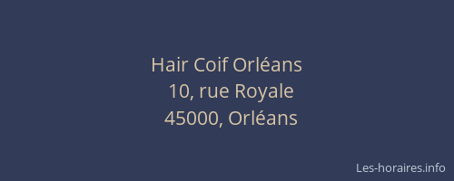 Hair Coif Orléans