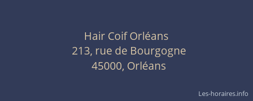 Hair Coif Orléans