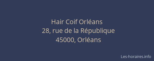 Hair Coif Orléans