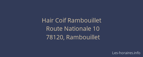 Hair Coif Rambouillet