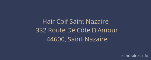 Hair Coif Saint Nazaire