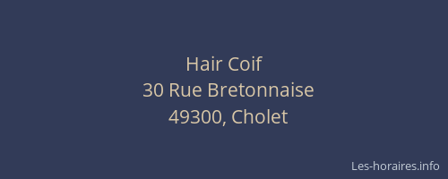 Hair Coif