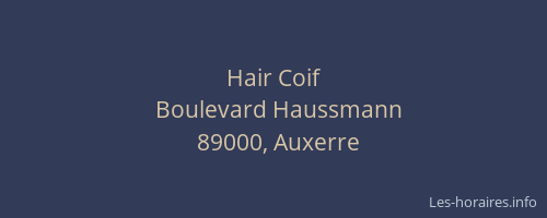 Hair Coif