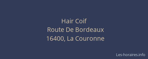 Hair Coif