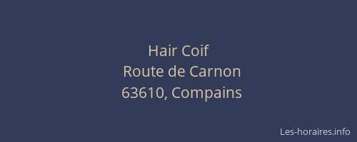 Hair Coif