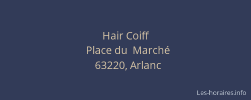Hair Coiff
