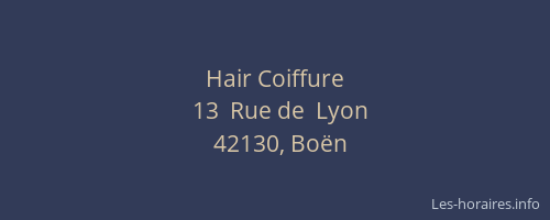 Hair Coiffure