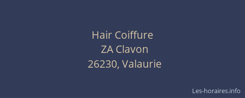 Hair Coiffure