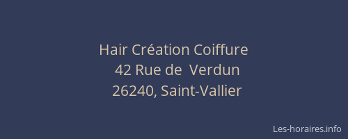 Hair Cr&eacute;ation Coiffure