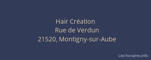 Hair Cr&eacute;ation