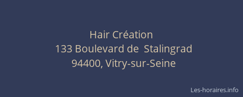 Hair Cr&eacute;ation