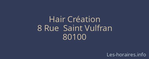 Hair Cr&eacute;ation
