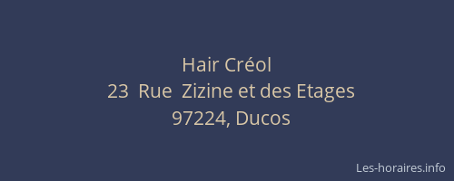 Hair Cr&eacute;ol