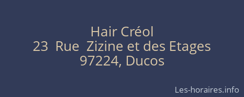 Hair Créol