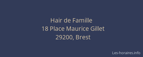 Hair de Famille