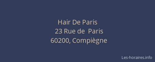 Hair De Paris