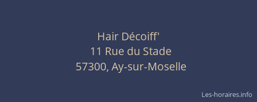 Hair D&eacute;coiff'