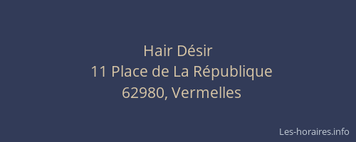 Hair D&eacute;sir