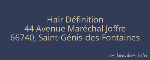 Hair Définition