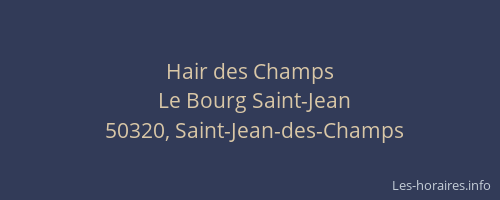 Hair des Champs