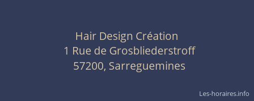 Hair Design Création