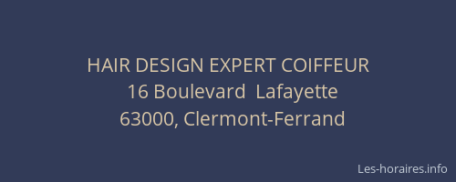 HAIR DESIGN EXPERT COIFFEUR