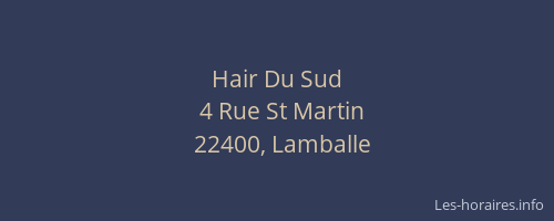 Hair Du Sud
