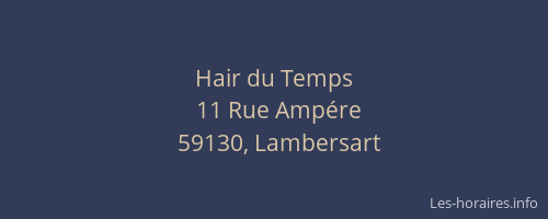 Hair du Temps